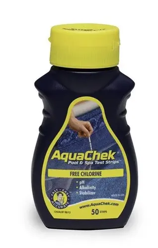 ערכת בדיקה AquaChek לכלור חופשי לבריכה – 50 סטריפים