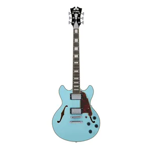 גיטרה חשמלית רבע נפח עם נרתיק D'Angelico Premier Mini DC Sky Blue