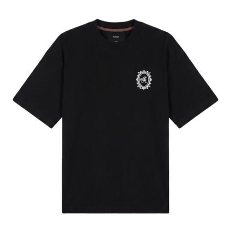 חולצה AINKER מידות XS-XXL לגברים בגוון שחור עם סמל עגול