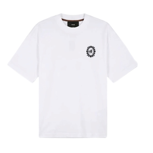 חולצה AINKER מידות XS-XXL לגברים בגוון לבן עם סמל