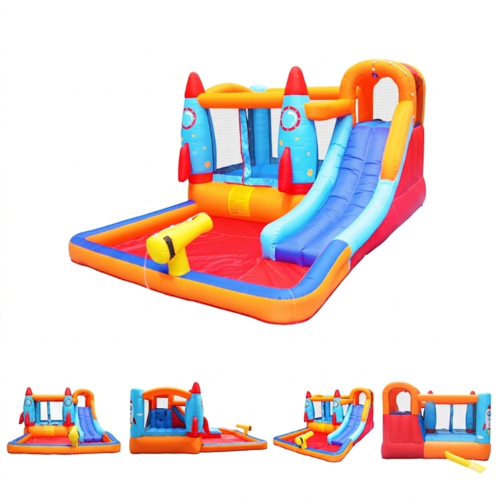 מתקן מתנפח עם מגלשה Doctor Dolphin דגם NT-063106