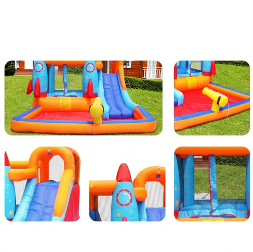 מתקן מתנפח עם מגלשה Doctor Dolphin דגם NT-063106