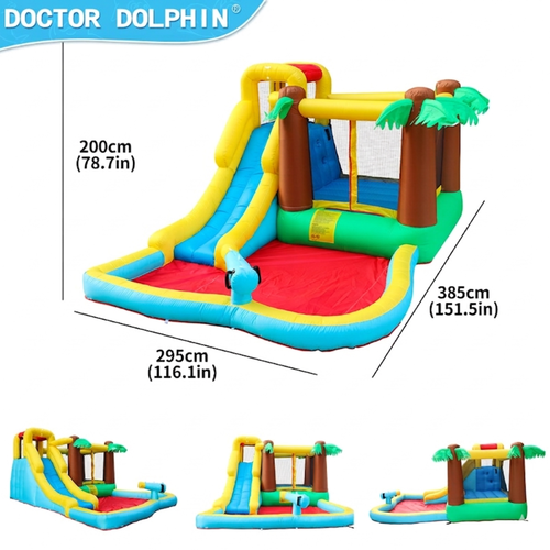 מתקן מתנפח עם מגלשה Doctor Dolphin דגם NT-063118J