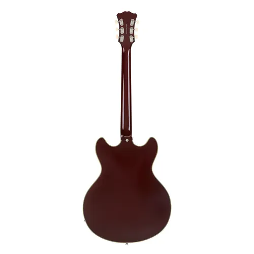 גיטרה חשמלית 1/4 נפח כולל ארגז D'Angelico EXCEL DC TOUR SOLID WINE