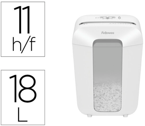 מגרסת נייר Fellowes LX70-W - צבע לבן