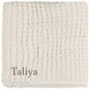 שמיכת פיקה לתינוק 75X100 ס"מ מבד אריג איכותי Cotton Cloud - שמנת