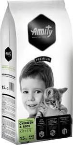אמיתי חתול קיטן 1.5 ק"ג Amity Premium Kitten Chicken & Rice