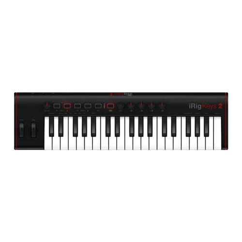 IK Multimedia iRig Keys 2 – מקלדת שליטה MIDI עם 37 קלידי Mini