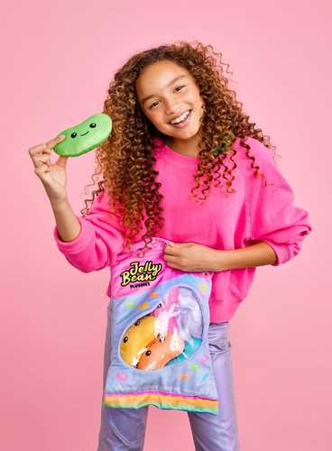 כרית פרווה קטיפתית 6 ב-1 Jelly Bean Plushies – iscream