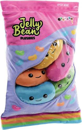 כרית פרווה קטיפתית 6 ב-1 Jelly Bean Plushies – iscream
