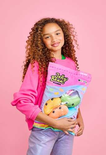 כרית פרווה קטיפתית 6 ב-1 Jelly Bean Plushies – iscream