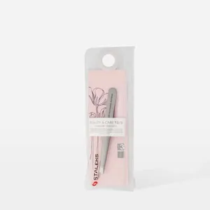פינצטה לגבות בעלת קצה נטוי רחב מסדרת Beauty & Care דגם 10/3 TBC - סטאלקס פרו Staleks Pro