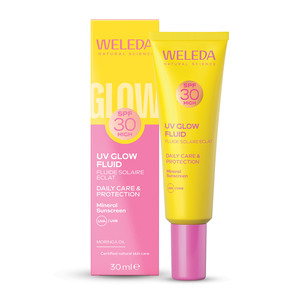 פלואיד תחליב פנים UV לעור זוהר SPF30 וולדה (Weleda UV Glow Fluid) – 30 מ"ל