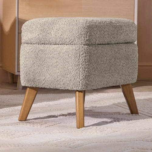 כורסת הנקה מעוצבת דגם אוסקר Tutti bambini Oscar Luxe כולל הדום צבע Teddy Mushroom