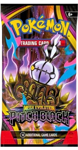 POKEMON TCG MEGA EVOLUTION PITCH BLACK BOOSTER PACK   קלפי פוקימון 