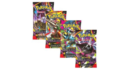 POKEMON TCG MEGA EVOLUTION PITCH BLACK BOOSTER PACK   קלפי פוקימון 