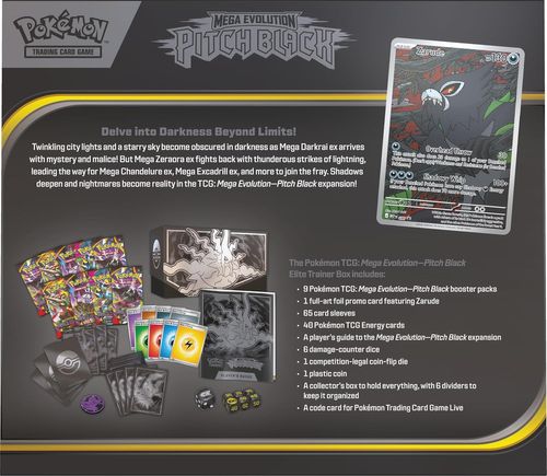 POKEMON TCG MEGA EVOLUTION PITCH BLACK ELITE TRAINER BOX קלפי פוקימון 