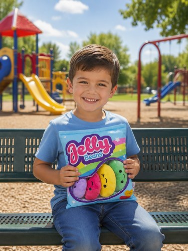 כריות פרווה קטיפתיות מיני Jelly Beans 6 יחידות – iscream