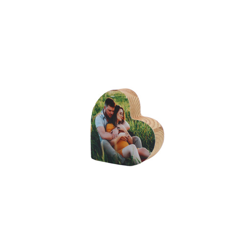 בלוק עץ בצורת לב 10×10 ס״מ