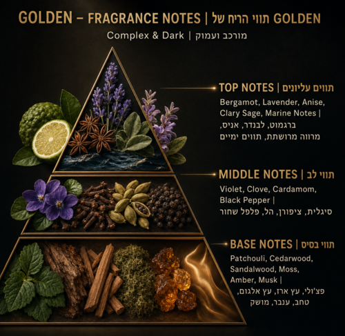 אפטר שייב קולון לגבר Golden בניחוח עצי 370 מ״ל VASSO