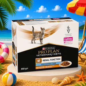 10 יחידות פורינה פאוץ רנאל Purina Pro Plan NF מזון וטרינרי לחתולים 85 גרם במבצע