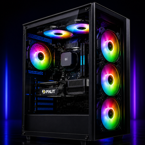 מארז Crystal G.TIGER Black עם תאורת RGB