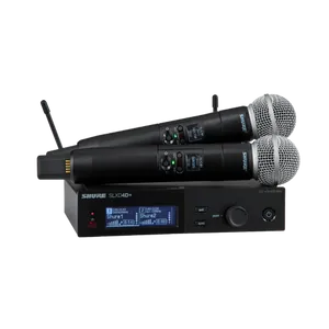 מערכת מיקרופונים אלחוטית כפולה דגם SLXD24D+/58 מבית Shure