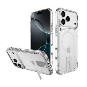 כיסוי מגן קשיח שקוף תומך MagSafe עם רגלית מובנית | Toiko Titan MagStand