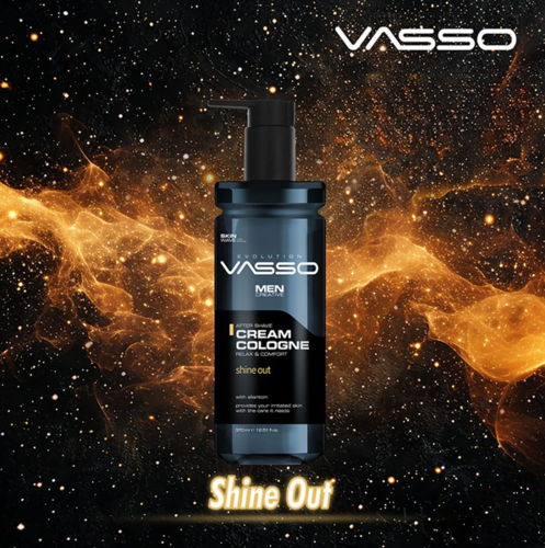 קרם קולון לאחר גילוח Shine Out בניחוח מתובל 370 מ״ל VASSO