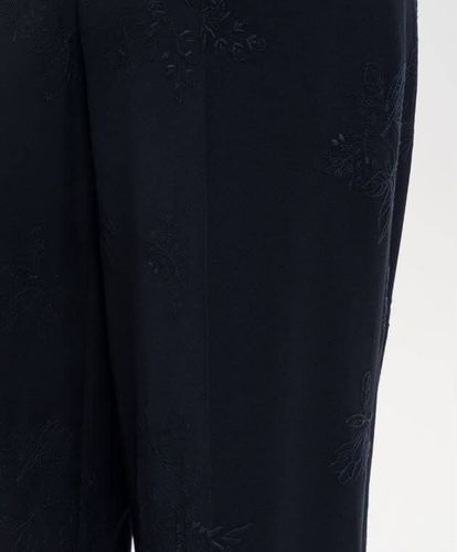 Embroidered palazzo trousers