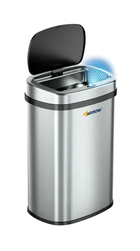 גוג סט פחי אשפה נירוסטה אלקטרוניים 50L + 12L