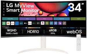 מסך מחשב LG ULTRAGEAR 34SR65QC-W אל ג'י