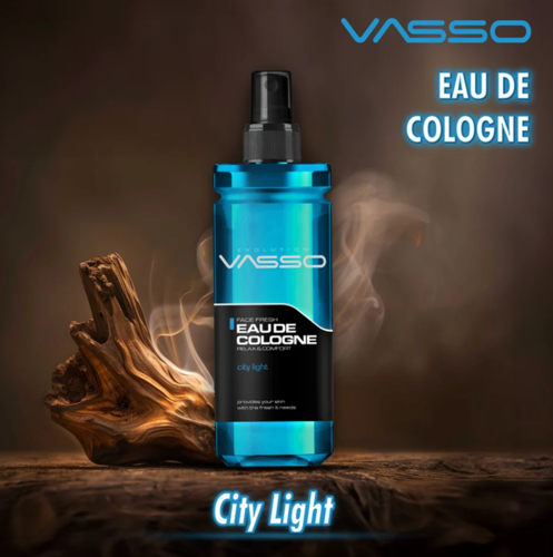 מי קולון לגבר City Light בניחוח עצי 370 מ״ל VASSO 