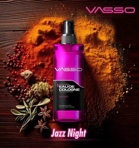 מי קולון לגבר Jazz Night בניחוח מתובל 370 מ״ל VASSO