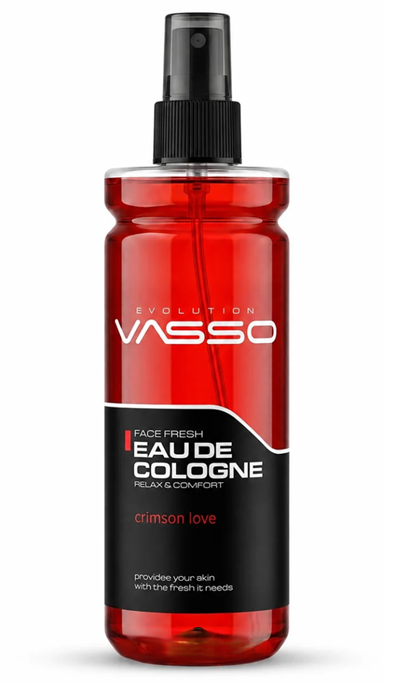מי קולון לגבר Crimson Love בניחוח הדרי־עצי 370 מ״ל VASSO