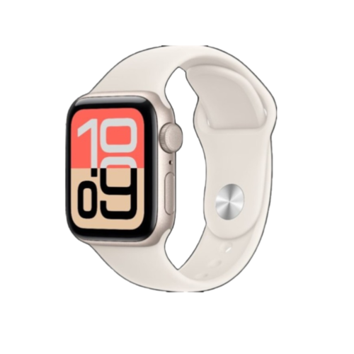 APPLE שעון חכם Apple Watch SE 3 GPS 40mm אלומיניום Starlight עם רצועת Sport Starlight S/M