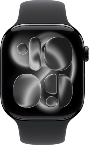 שעון חכם 42mm Watch 11 GPS Jet Black Aluminium Black Band