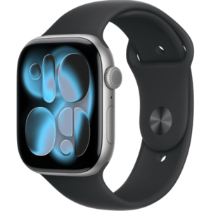 שעון חכם Apple Watch Series 11 GPS 46mm Space Grey Aluminium Case with Black Sport Band - M/L - שנה אחריות ע"י היבואן הרשמי