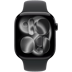 שעון חכם Apple Watch Series 11 GPS 46mm Jet Black Aluminium Case with Black Sport Band - M/L - שנה אחריות ע
