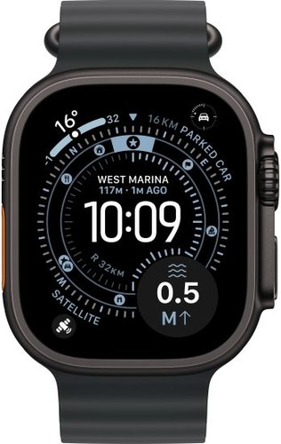 שעון חכם Apple Watch 49mm Ultra 3 GPS + Cellular צבע שעון Black Titanium צבע רצועה Black Ocean Band גודל רצועה One Size