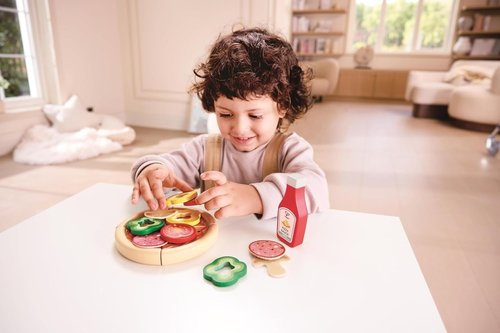 תנור פיצה מעץ עם אור וצלילים