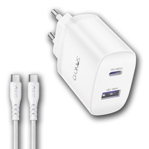 מטען קיר מהיר 35W SANKYO GaN עם כבל USB-C