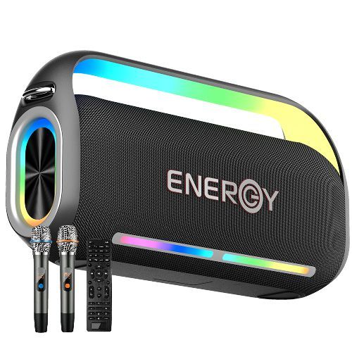בידורית ניידת Energy Echo K30BT בעוצמה 300W עם שני מיקרופונים אלחוטיים