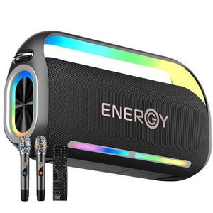 בידורית ניידת Energy Echo K30BT בעוצמה 300W עם שני מיקרופונים אלחוטיים