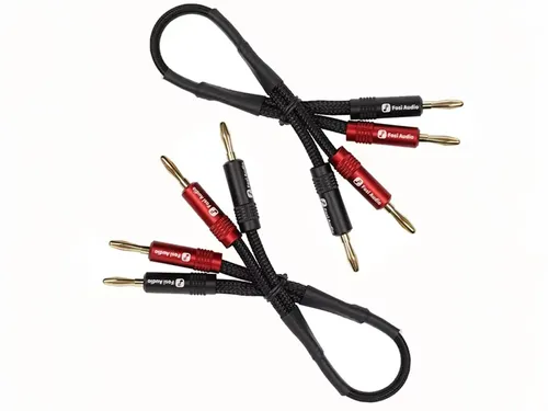 Fosi Audio Speakers Wire - כבלים לרמקולים עם מתאמי בננה באורך 30 ס