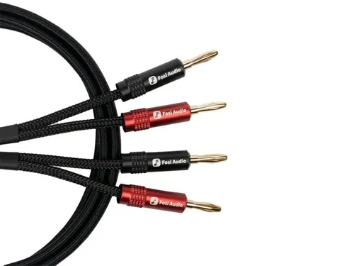 Fosi Audio Speakers Wire - כבלים לרמקולים עם מתאמי בננה באורך 30 ס