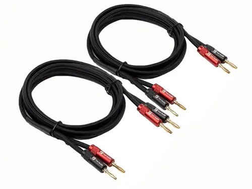 Fosi Audio Speakers Wire - כבלים לרמקולים עם מתאמי בננה באורך 1.8 מטר 