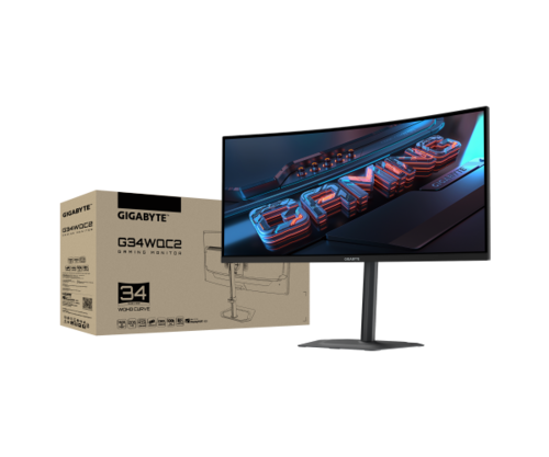 מסך קעור | Gigabyte G34WQC2 | VA | WQHD 3440X1440 | 1ms | 200Hz Speakers
