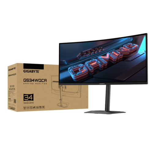 מסך | Gigabyte GS34WQCA 34 | WQHD | VA | 1Ms | 120Hz | HDR10 Curved Vesa100
