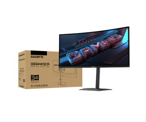 מסך | Gigabyte GS34WQCA 34 | WQHD | VA | 1Ms | 120Hz | HDR10 Curved Vesa100